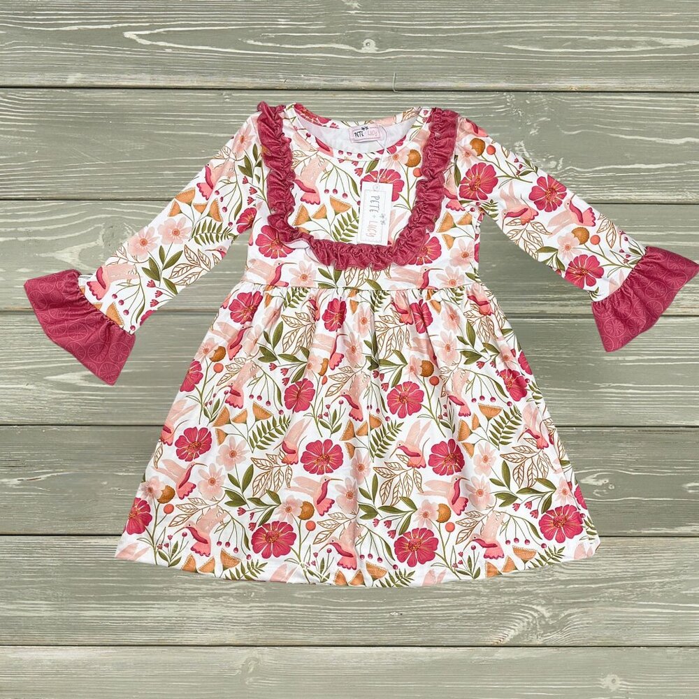 Pete + Lucy Things That Make You Go Hmm Long Sleeve Dress